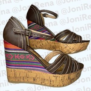 💠 Adorable AZTEC Wedges | SIZE 7 💠